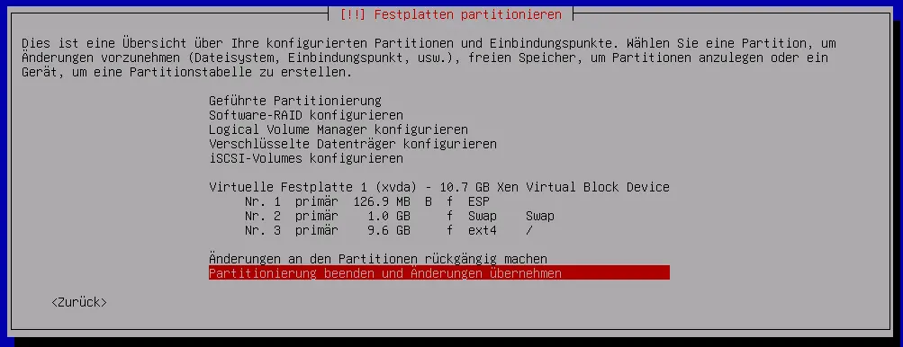 Partitions overview